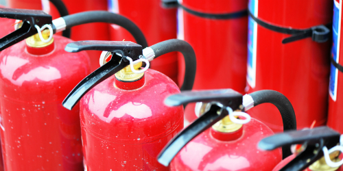 Photo of Red Fire Extinguishers
