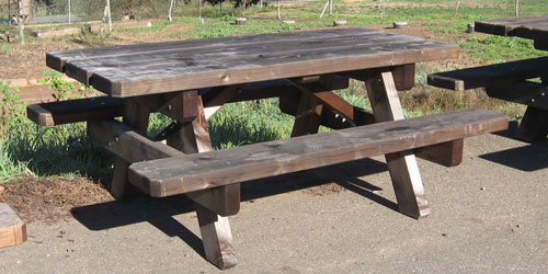 B Grade 6 inch picnic table