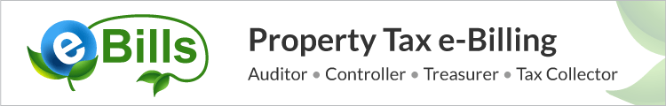Property Tax eBilling Auditor-Controller-Treasurer-Tax Collector 750