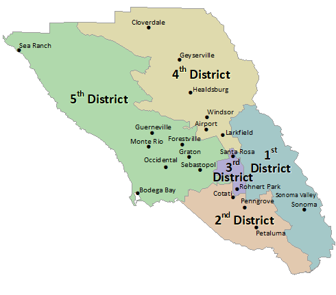 County districts map