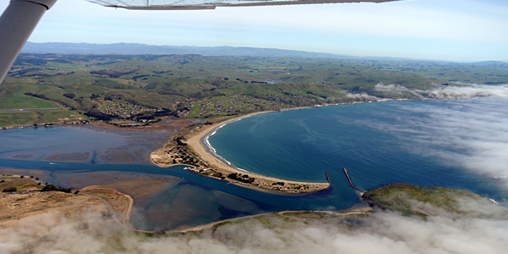Bodega Bay from the Air by Tom Reynolds