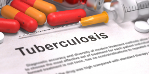 Tuberculosis medications and syringe