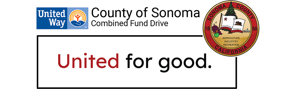Sonoma County Combined Fund Drive - United for good logo