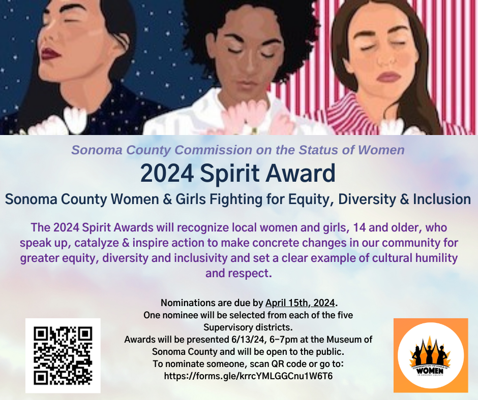 Commission on the Status of Women, Sonoma County Spirit Award