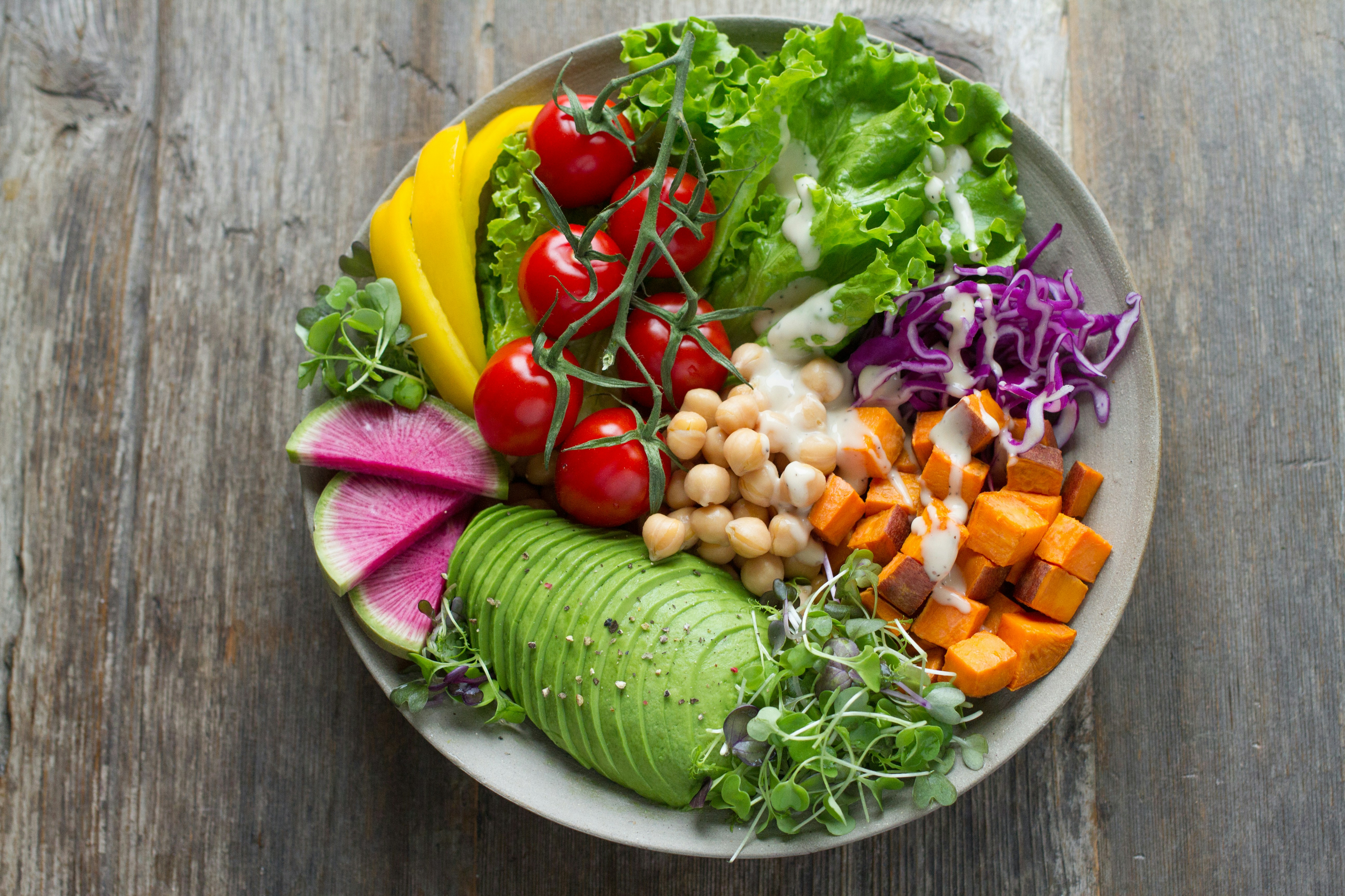 Bowl of various vegetables