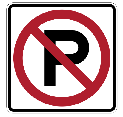 No parking sign