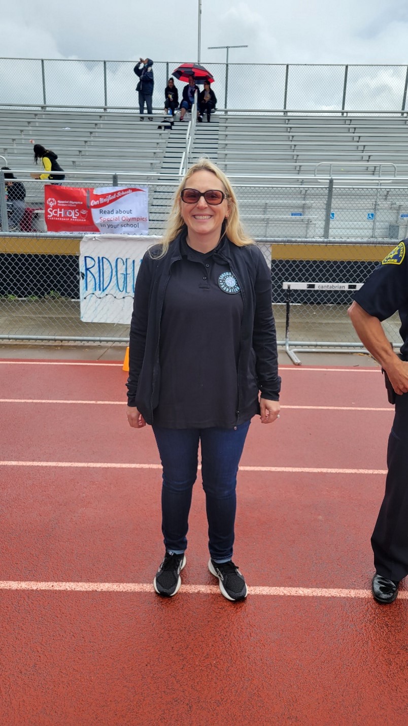 Probation team member at Special Olympics event