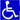 Disabled Access Symbol (blue background with white wheelchair)